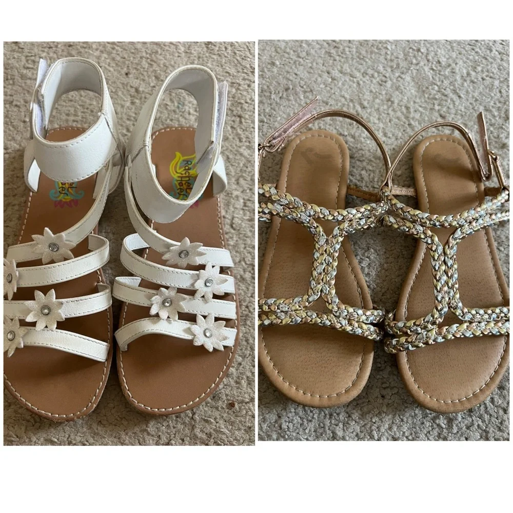 2 pair bundle girls sandals